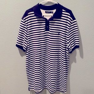EUC: Mens Nautica stripped navy and white, worn once, excellent condition
